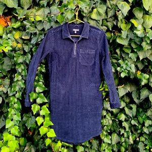 Toad & Co Houndstooth Corduroy popover Tunic Dress